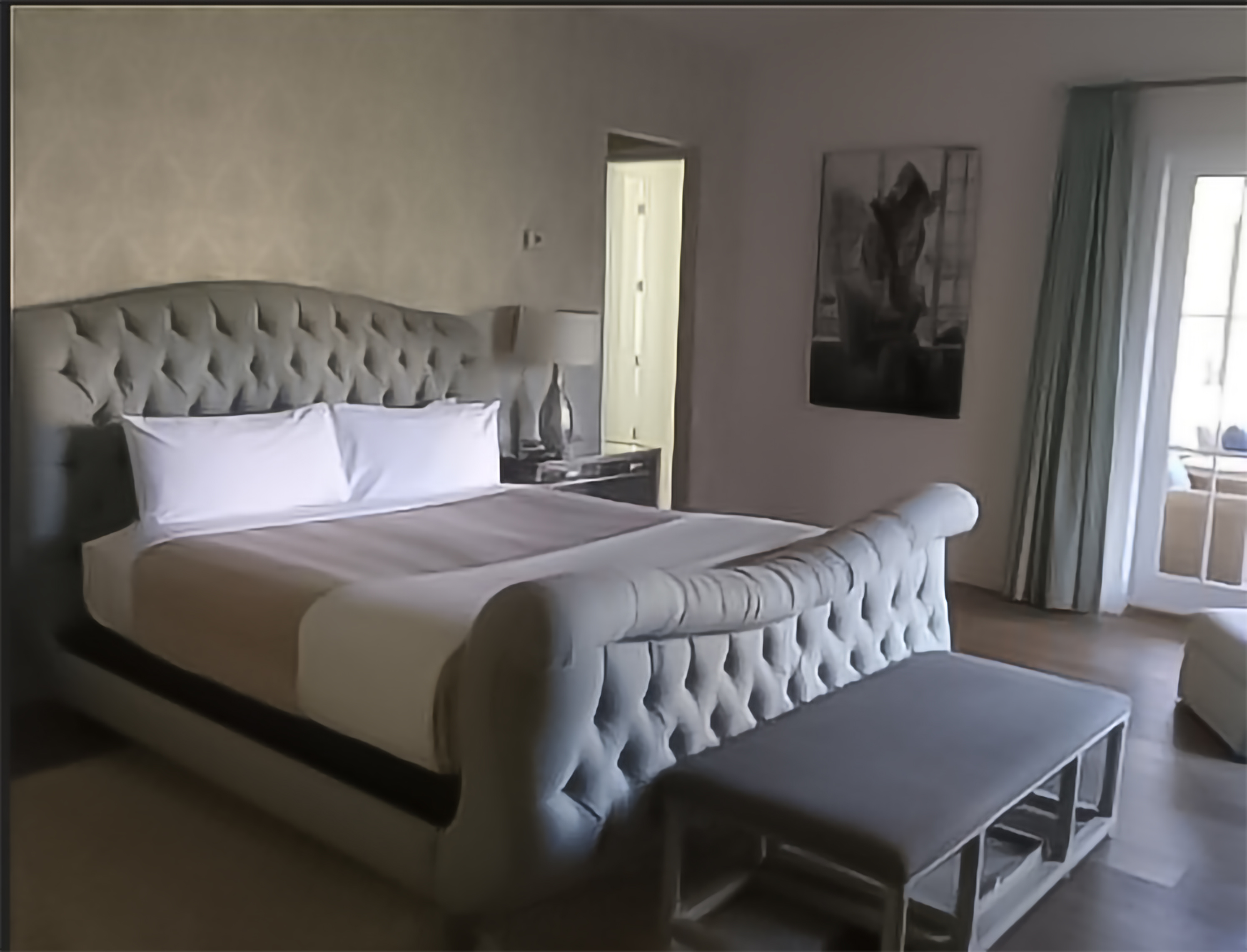 Luxury tufted bedroom perfectly made — It Needs to be Perfect LLC